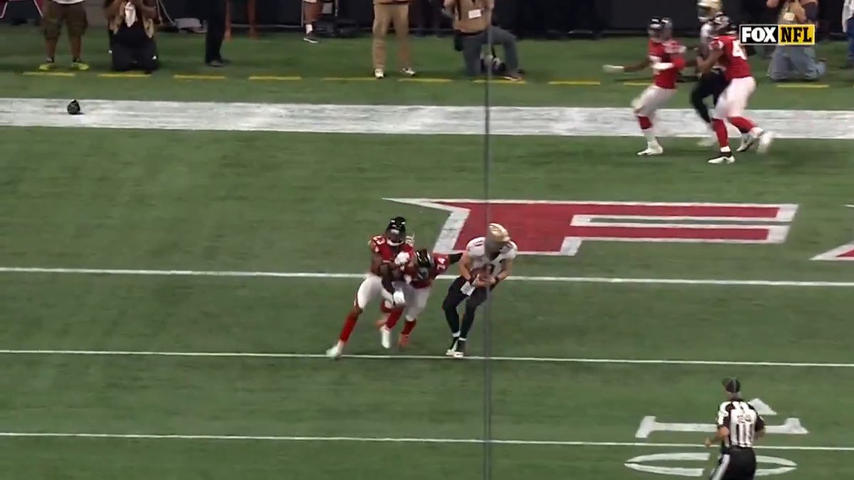 Falcons week. Drew Brees spin move? Drew Brees spin move. 📺 #NOvsATL Sunday at Noon on FOX