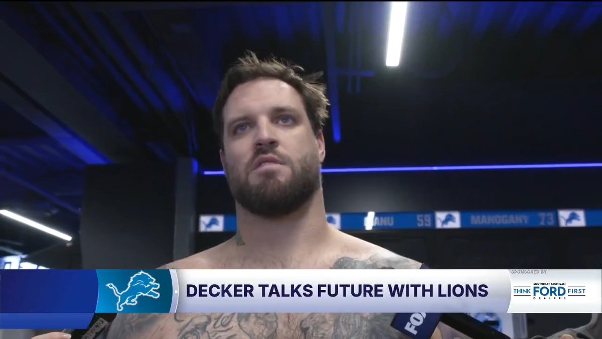 Taylor Decker admitted he will consider retirement for the first time this winter. "I don’t have a timeline on any of that, but I do have some things that I’m going to have to figure out to see where I’m at" the Lions LT said. "Right now, I’m just operating business as usual."