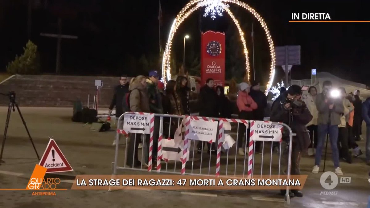 In diretta a #QuartoGrado, Alessandro Sallusti: "Trovo che sia impensabile che per una fiammella, in pochi minuti, prenda fuoco tutto il locale":