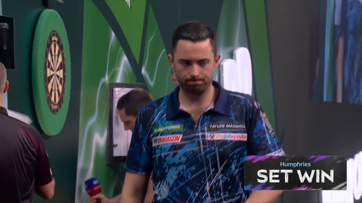 HUMPHRIES DRAWS LEVEL! Emphatic riposte from Luke Humphries! The world number two averages 105 in set two to level up proceedings! 📺 #WCDarts | QF