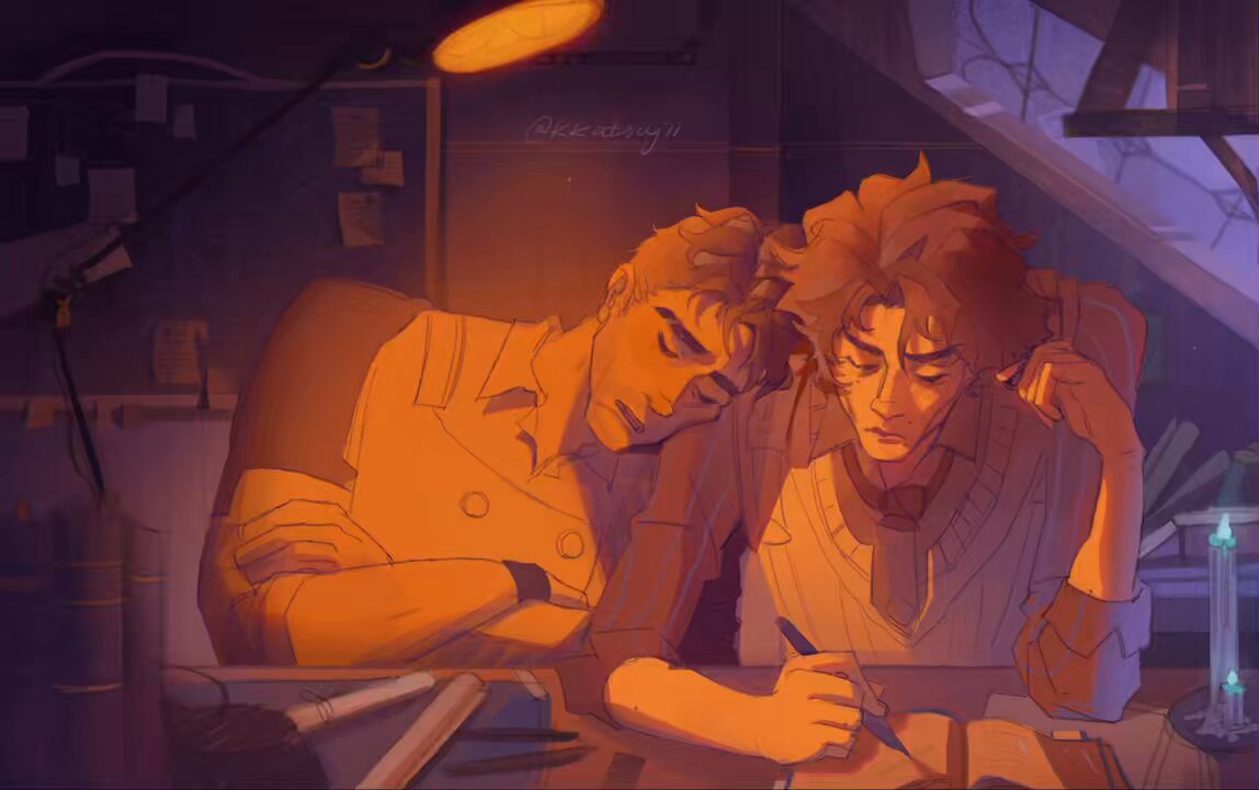 happy new yaoi!! Here’s some eepy boys I started back in summer… #jayvik #animation