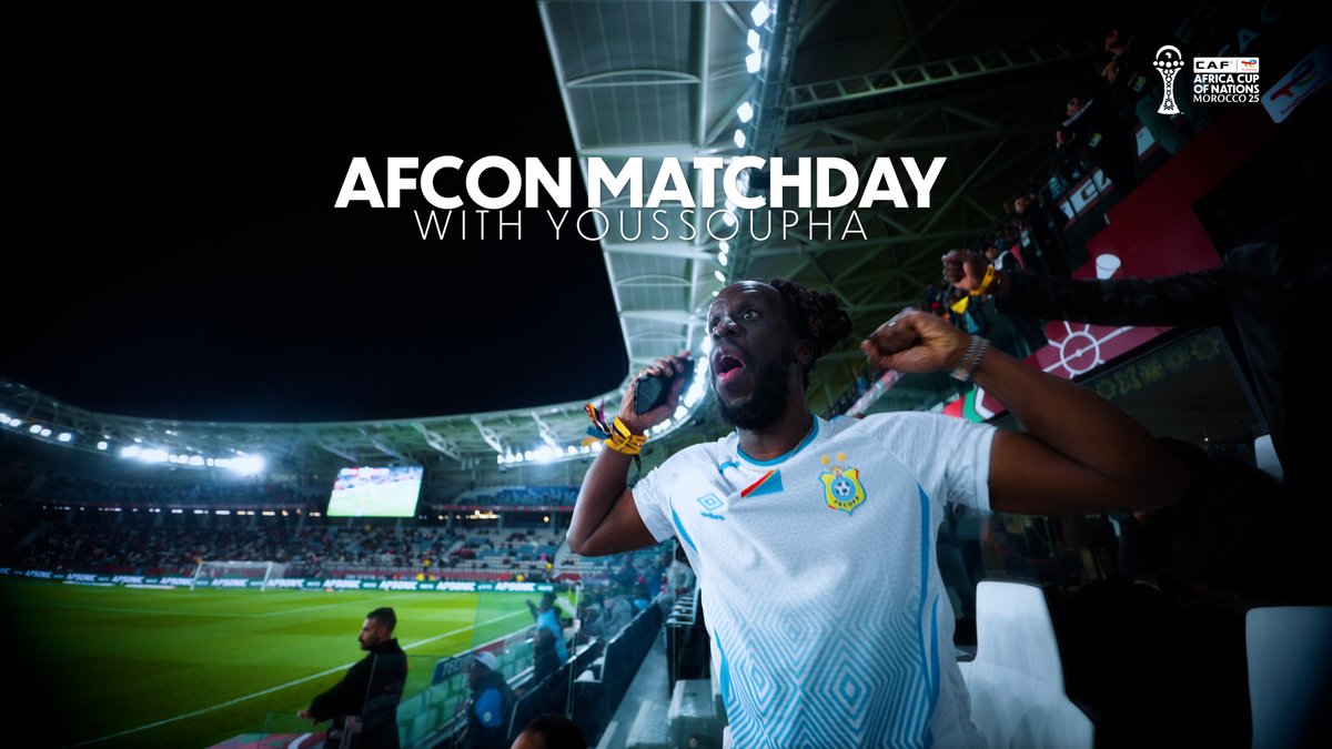 🎬 Experience matchday like never before with Youssoupha. 🇧🇼🇨🇩 #TotalEnergiesAFCON2025