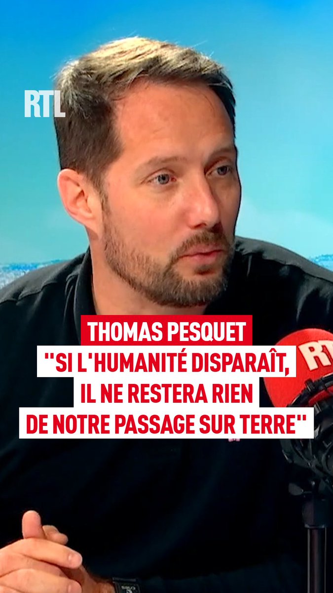 🎙️ « Si on disparaît tous aujourd'hui, apocalypse nucléaire ou autre, et qu'on laisse le temps faire son ouvrage, on ne verra rien du tout de notre passage sur Terre » Augustin Trapenard reçoit Thomas Pesquet, pour un entretien à la fois intime et narratif, dans "Variétés" sur #RTL
