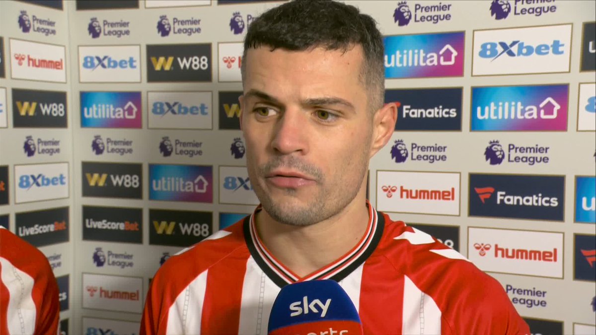 "The results speak about ourselves." Granit Xhaka reacts to Sunderland's goalless draw against Manchester City 💪