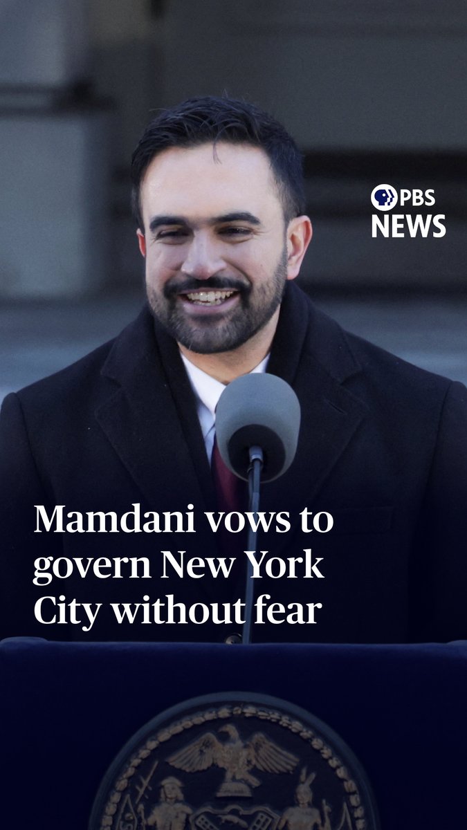 Zohran Mamdani gave his inaugural speech as New York City's 112th mayor after ceremonially taking the oath of office outside of City Hall on Thursday. "We will answer to all New Yorkers, not to any billionaire or oligarch who thinks they can buy our democracy," Mamdani said. "I was elected as a democratic socialist, and I will govern as a democratic socialist." The 34-year-old was officially sworn in on a Quran shortly after midnight on Jan. 1 at the decommissioned Old City Hall subway station, becoming the city's first Muslim and South Asian mayor. While addressing how he will govern New York City, Mamdani shouted out Sen. Bernie Sanders, I-Vt., who publicly swore in the mayor Thursday afternoon. "As the great senator from Vermont once said, what's radical is a system which gives so much to so few and denies so many people the basic necessities of life," Mamdani said. "We will strive each day to ensure that no New Yorker is priced out of any one of those basic necessities."