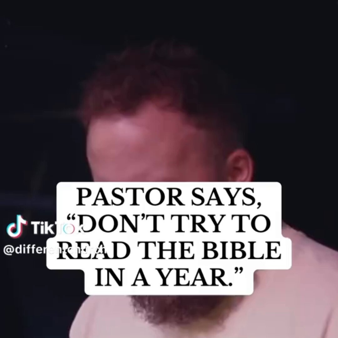 Too many people want to rush through reading the bible, just so they can say they've read the whole bible. But, you're supposed to study the bible, digest the word, live by the word. I want you to read the bible, but I want you to study &amp; comprehend at your own pace.