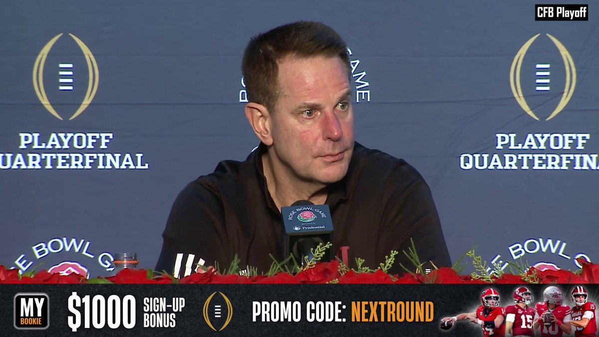 "I think that's what you'd always love to see as the head coach. Things we used to preach when I was at Alabama about changing the way they think, breaking their will. And that's the best way to do it, run the football." - Curt Cignetti after Indiana's win over Alabama #NeverDaunted #CFBPlayoff