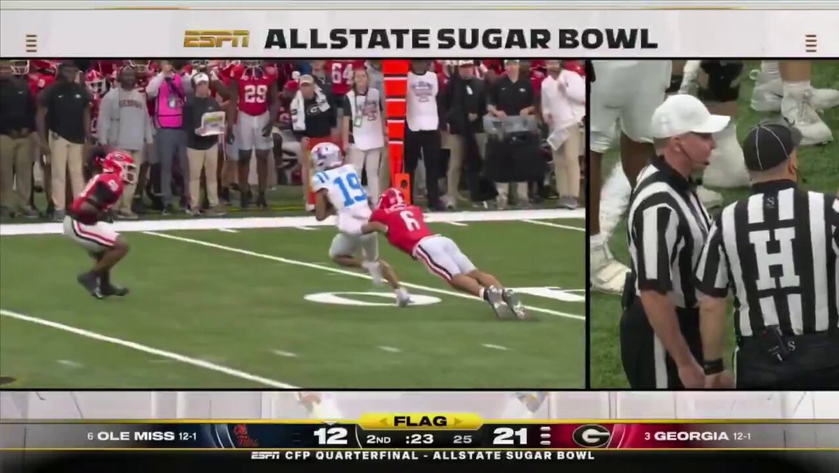 The targeting rule in CFB is comical and must be fixed. This is tackle football. In the CFP we want HARD nosed football. Not flag. I thought live maybe but on replay absolutely zero chance. Please please please revisit the rule over the summer.