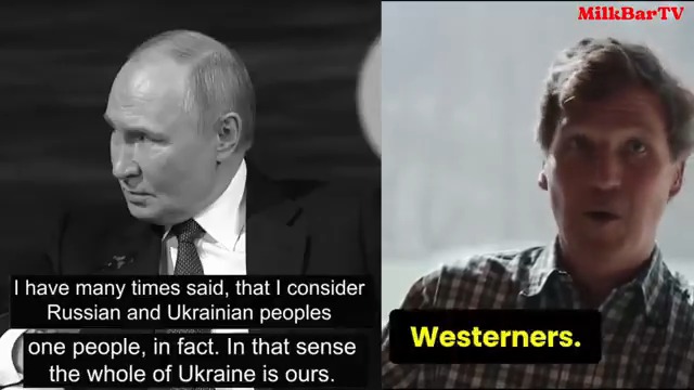 🚨 Is there a BIGGER HYPOCRITE than Tucker Carlson? How can Tucker with a STRAIGHT FACE claim to be for WESTERN CIVILISATION - while endlessly praising VLADIMIR PUTIN? Tucker recently claimed: "an attack on Western civilisation, looks like tribalism, identity politics, DEI, Zionism. It's any belief system that begins with the understanding that one group is morally superior to other groups. We don't think in terms of groups as Christians or Westerners. We think in terms of the individual. It's literally that simple." While he simultaneously celebrated Putin as: "the most effective leader in my life time." And calling him Russia’s "most pro-Western leader" A man who has launched an ongoing war against a neighbouring country, just last year justifying it by stating: “I believe Ukrainians and Russians are one people. In that sense, the whole of Ukraine is ours.” That war has reportedly killed over 100,000 people, including more than 14,500 civilians. Putin has also overseen the forcible transfer of tens of thousands of Ukrainian children to Russia, where they have been placed in re-education camps, banned from speaking Ukrainian, indoctrinated to believe they are Russian, and forced into adoption. And reports that older male children are forced into military training. How is that for the rejection of tribalism for individual rights?