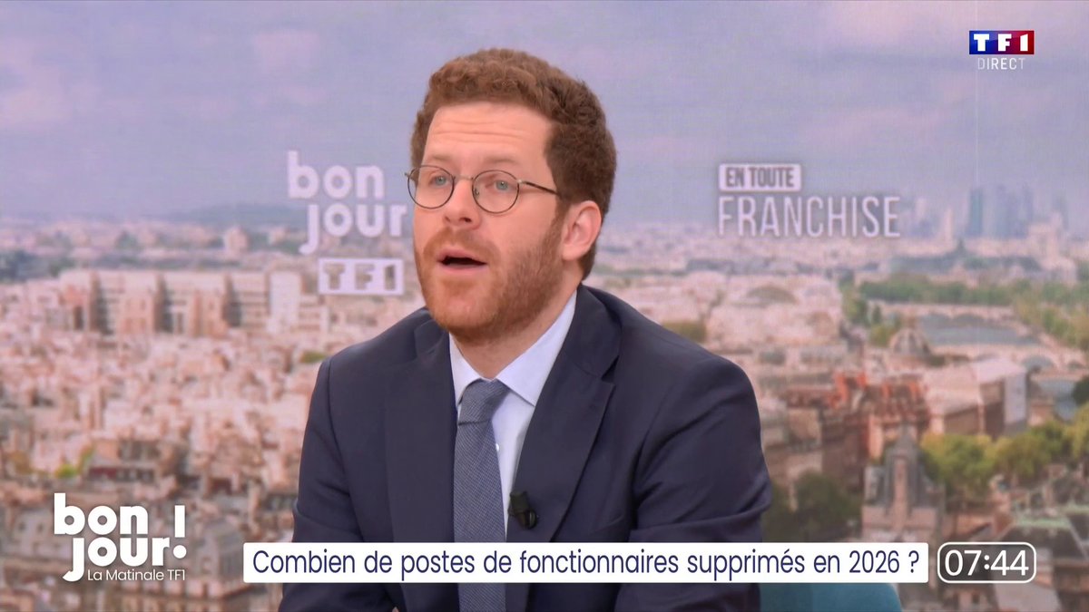 Budget 2026 : "Ce qui a explosé ces dernières années, ce sont d'abord les dépenses des retraites et ensuite les dépenses d'assurance maladie", indique David Amiel, ministre chargé de la Fonction publique et de la Réforme de l'État #BonjourLaMatinaleTF1