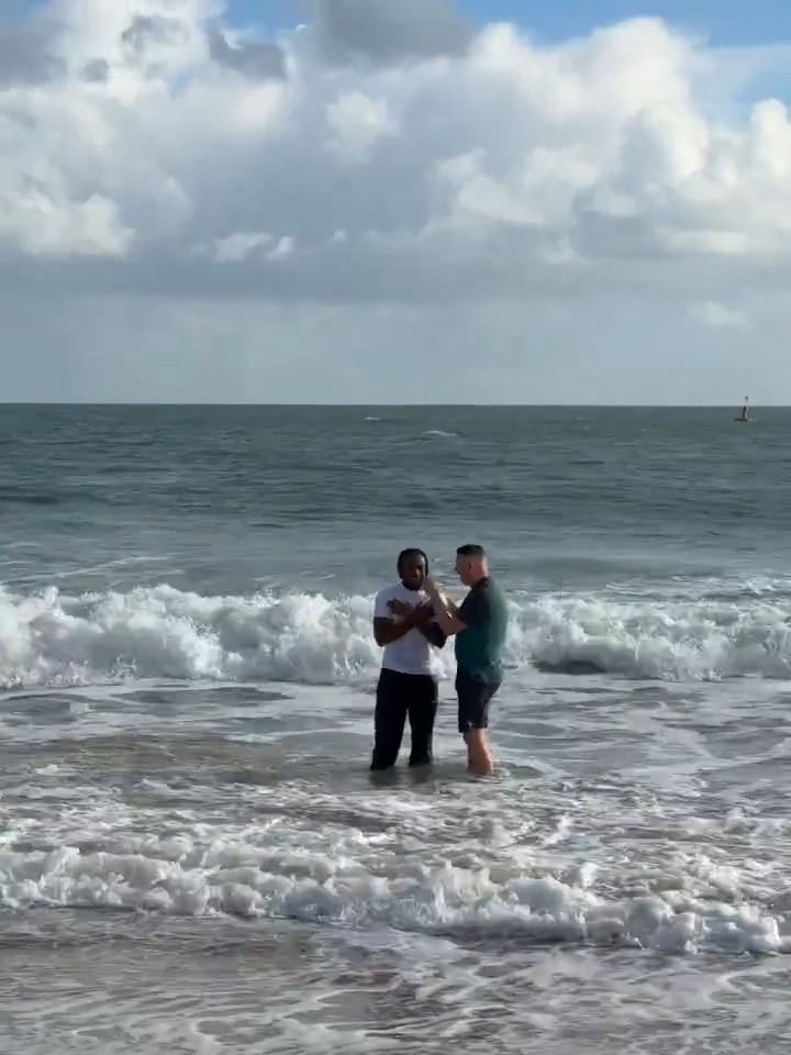 Antoine Semenyo shared a video of his baptism on Bournemouth beach whilst reflecting on his 2025 🌊