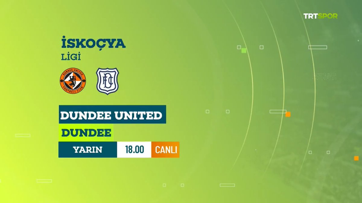 🏴 İskoçya Premiership heyecanı TRT Spor'da yaşanıyor! 🤩 🟠⚫️ Dundee United x Dundee 🔵⚪️ 📅 Yarın 🕕 18.00 📺💻📱 TRT Spor