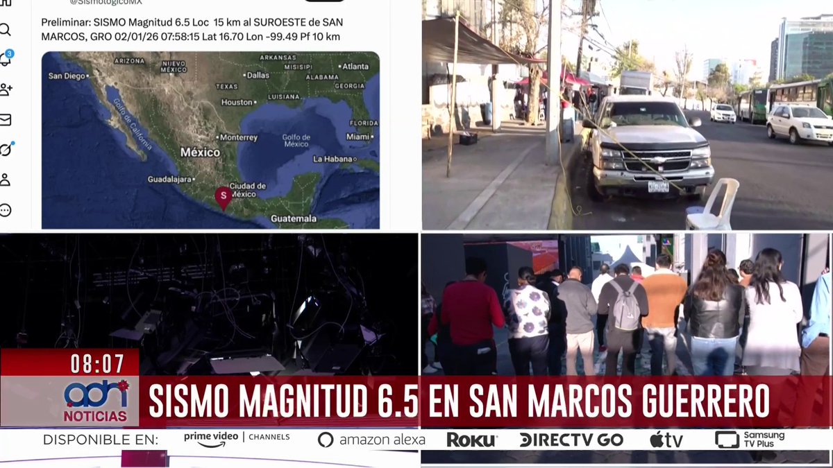🔴 Iniciamos el 2026 con un fuerte #sismo de magnitud 6.5. Así se viven estos momentos de angustia en las calles de la #CDMX ⚠️ ¿Sentiste el temblor?