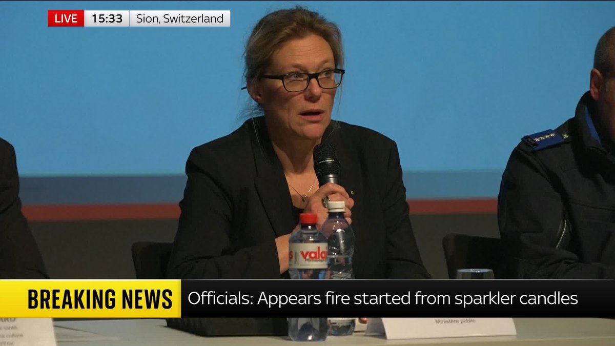 The fire started from sparkler candles which were placed on top of champagne bottles, officials confirm. They were taken too close to the ceiling and resulted in a flashover incident, leading to fire rapidly spreading. Live updates ➡️ 📺 Sky 501