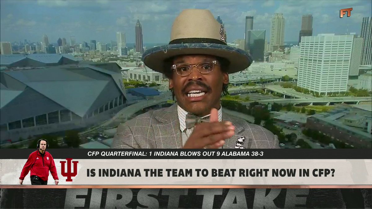 "I'm going with Ole Miss. ... When you have a guy like Trinidad Chambliss playing how he's played, that is something that the Indiana team as a whole has not seen all year." Cam Newton wants to see Indiana take on Ole Miss in the National Championship 🏆