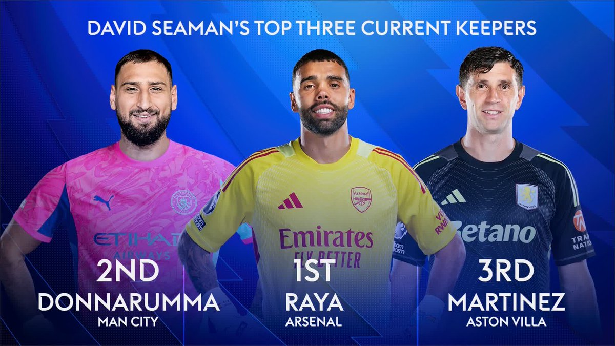 David Seaman reveals his top three current goalkeepers in the Premier League 🧤