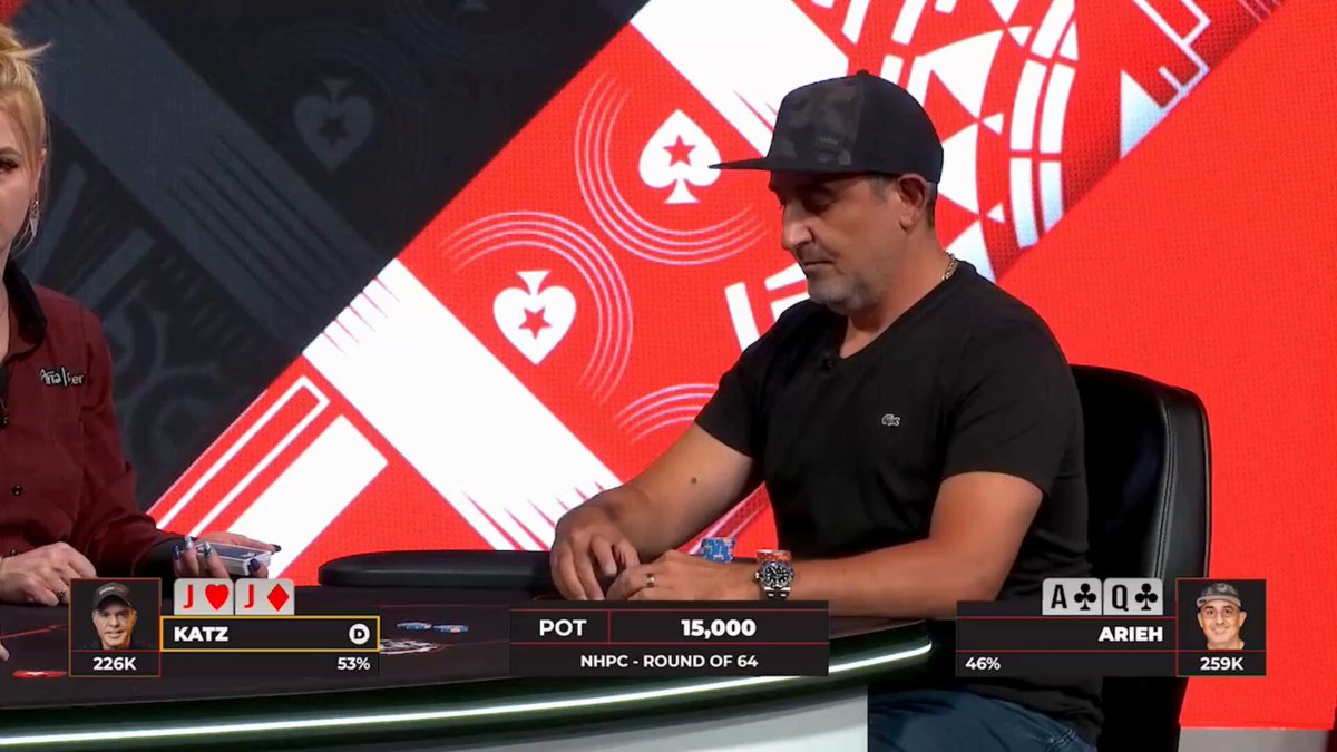 The National Heads-Up Poker Championship presented by PokerStars US on FanDuel had some WILD hands, including this one between Cary Katz and Joshua Arieh. Stream the entire event now on Peacock. 👉