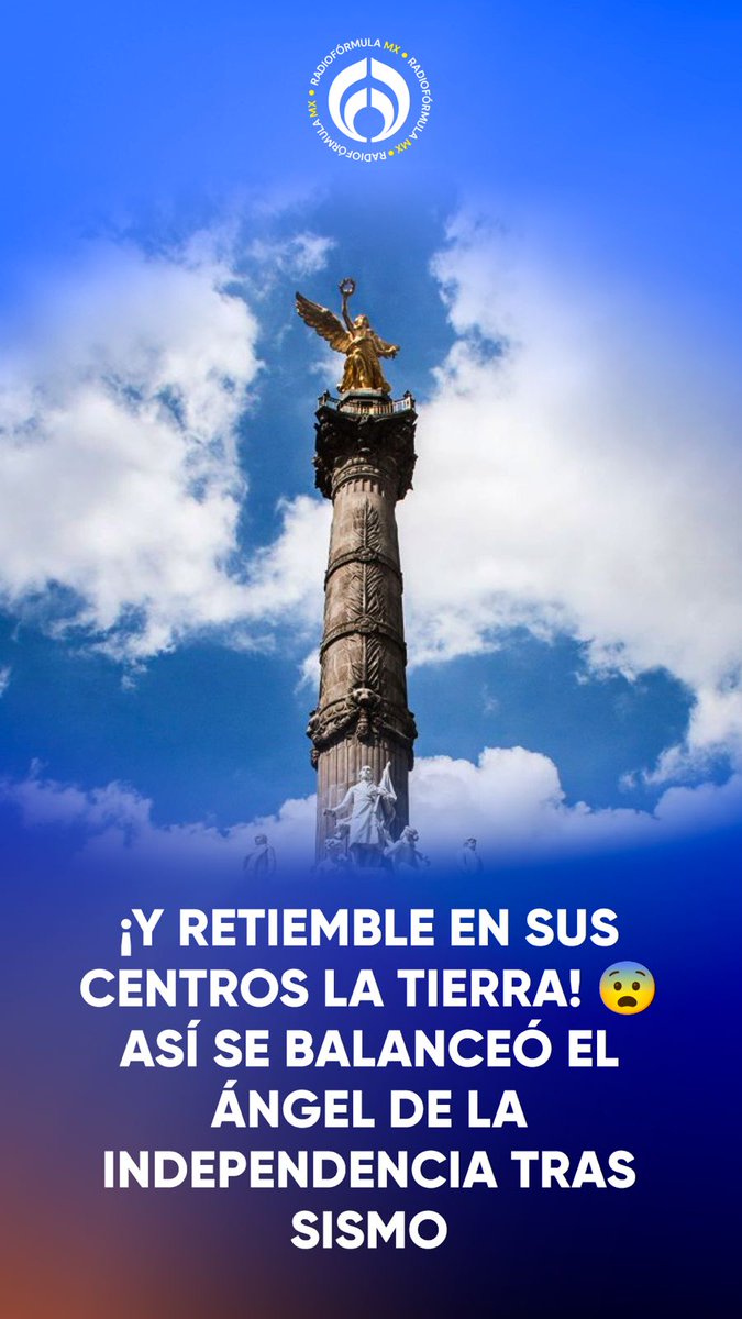 🔴El #sismo de magnitud 6.5 con epicentro en Guerrero se sintió con fuerza en la CDMX. A tal punto que el Ángel de la Independencia se balanceó durante el #temblor.
