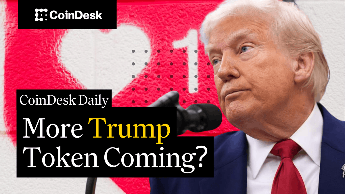 🗞️ Trump Media partners with crypto․com to distribute digital tokens to DJT shareholders, as Tether buys $780M in Bitcoin and Iran accepts crypto for weapons. Jenn 3.0✨ hosts "CoinDesk Daily."
