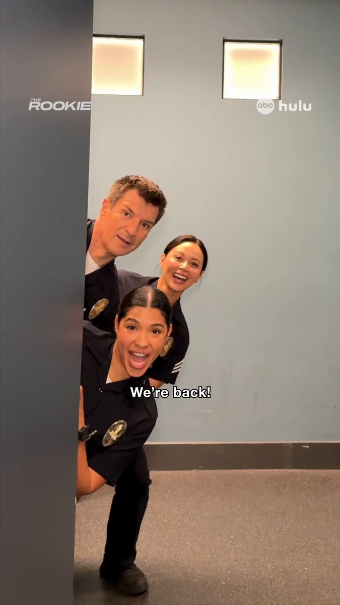 So back, besties. #TheRookie