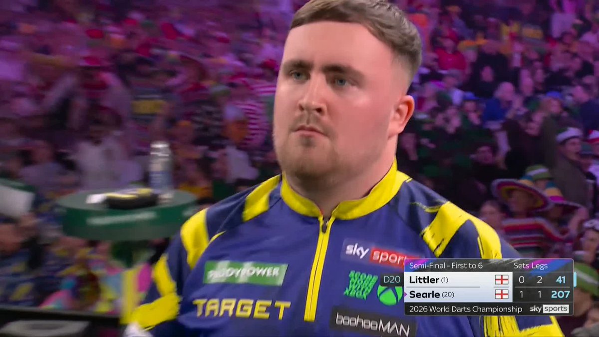 LITTLER BACK LEVEL! Luke Littler didn't trail for long! 👀 The reigning champion fires in an 11-dart leg to wrap up set two and restore parity at one apiece! 📺 #WCDarts | SF