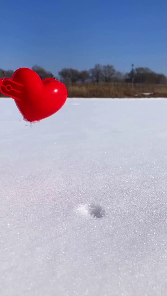 Snow heart.