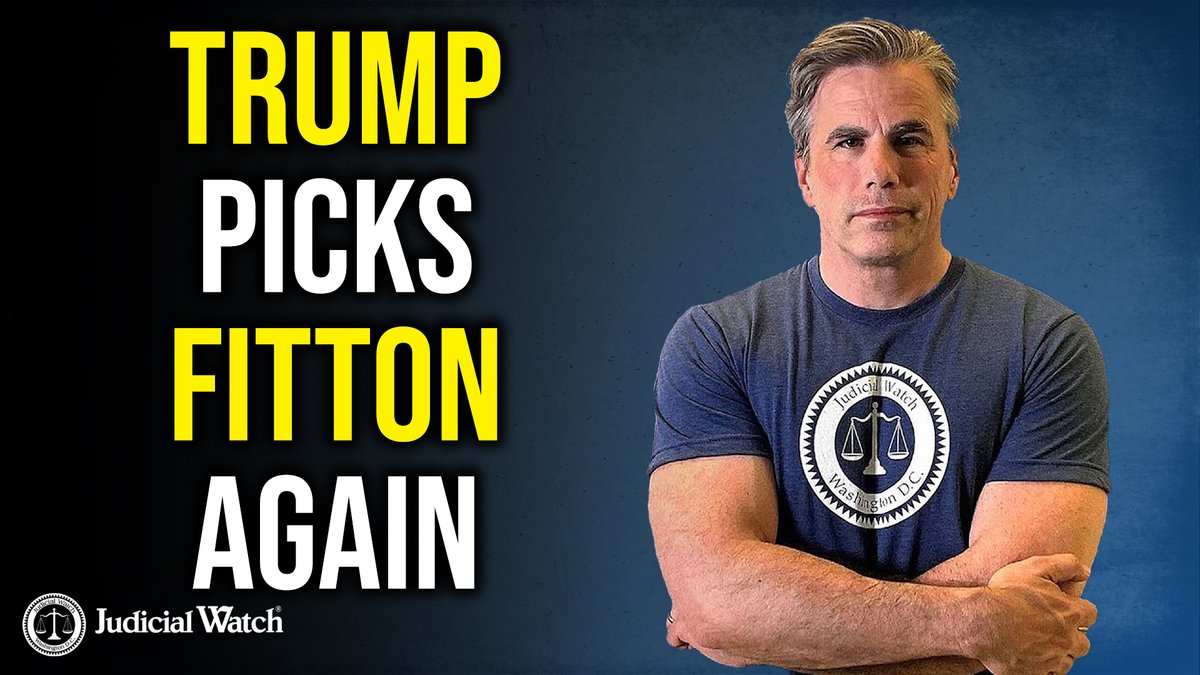 BREAKING: Donald J. Trump Reappoints Tom Fitton to DC Judicial Commission