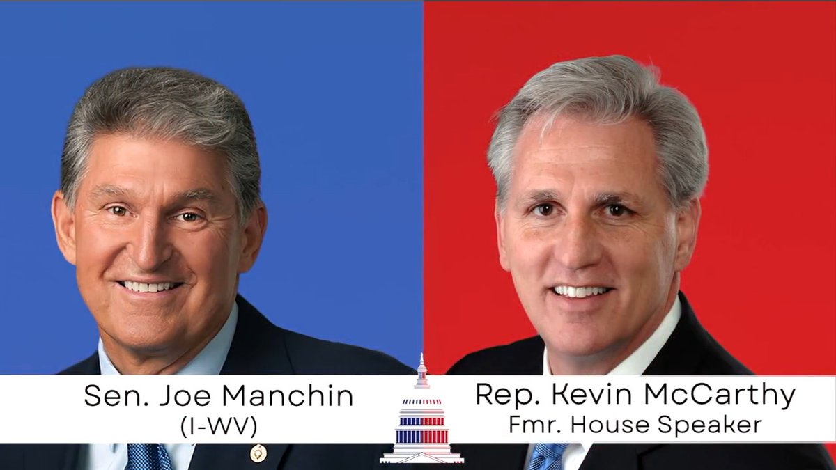 Ceasefire with Kevin McCarthy AND Senator Joe Manchin, Dasha Burns hosts – 7pm ET on C-SPAN