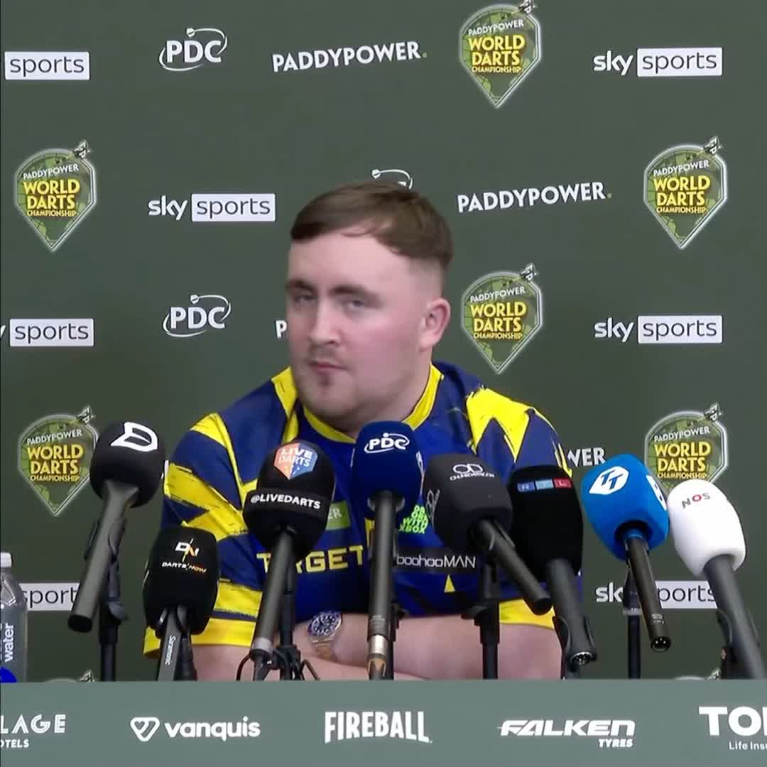 🗣️ "I never, ever say I'm going to win it - we will just see how the darts go." Luke Littler previews his third successive World Championship final after breezing past Ryan Searle in the semi-finals. #WCDarts