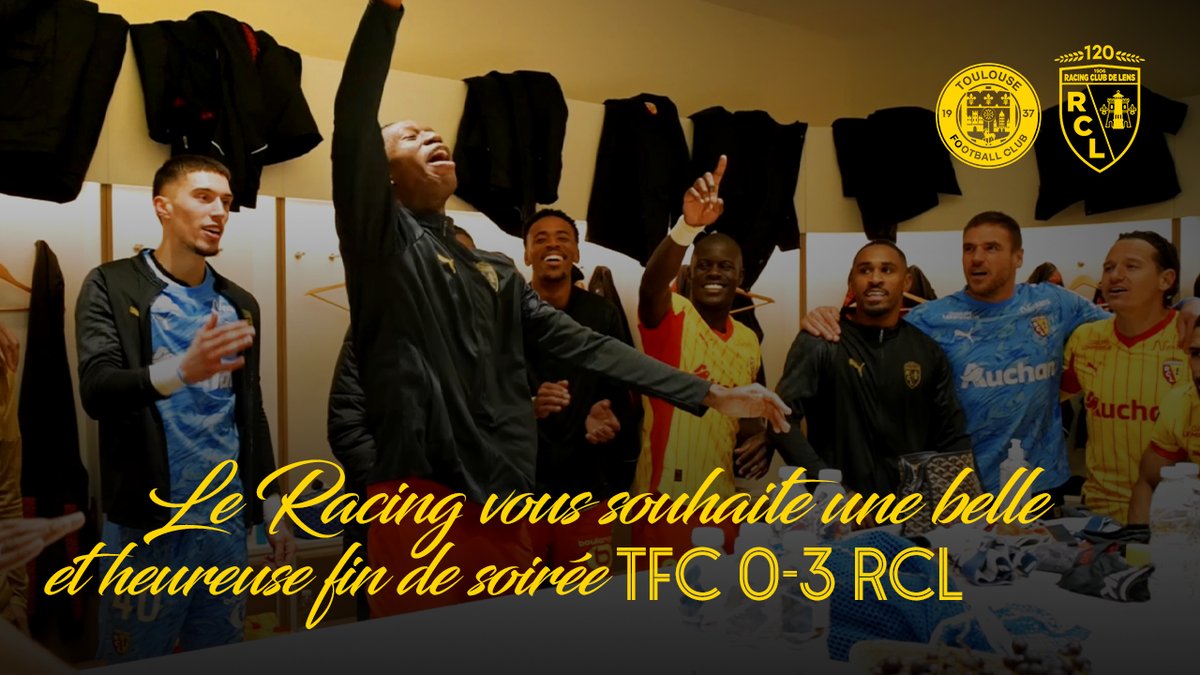 Le Racing vous souhaite une belle et heureuse fin de soirée 😃 #FiersDEtreLensois #TFCRCL