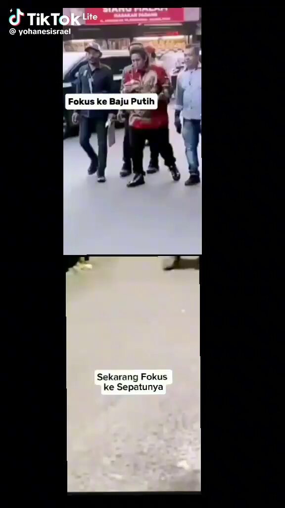 Sebuah Kebetulan ? Kebetulan sepatu nya sama ? Dan Kebetulan cara jalannya juga sama ?