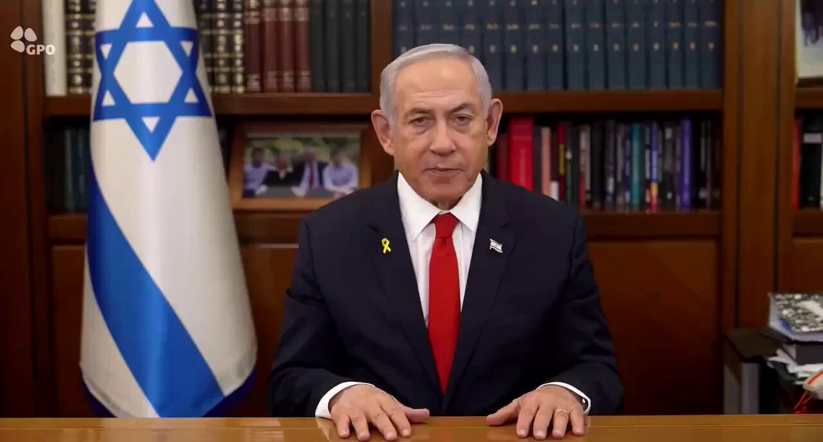 Breaking 🚨:Netanyahu addresses Iranians 🇮🇷. In his words “your oppressor spent billions of dollars they could use to better your lives in advancing and financing terrorists across the world “… pls don’t stop talking about Iran 🇮🇷..A free Iran is the beginning of a free world.