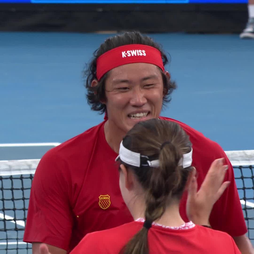 Zhu Lin aka the GREAT WALL 🙌 #UnitedCup