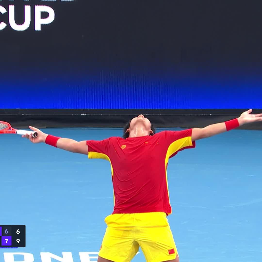 Sealed with an ace 💥 Zhang and Zhu defeat Mertens and Bergs to send China past Belgium at #UnitedCup!