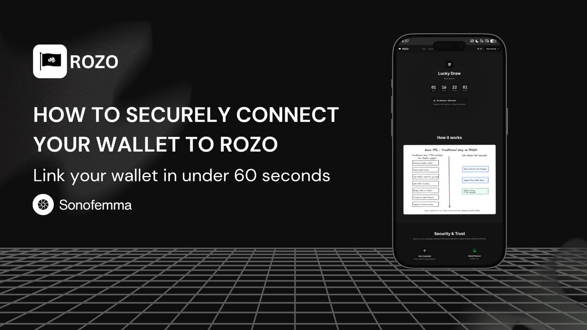 I never imagined connecting a wallet to ROZO would be hard for anyone… until someone reached out to me saying they were completely stuck and frustrated. So if you're dealing with that right now — don't worry, it's usually a quick fix with the right setup. ...here's what works for most people who hit this wall. 🔻 🔹️ The problem first Some browsers or wallets just don't cooperate with Rozo's connection flow. You get errors, nothing loads, or it keeps failing for no clear reason. The person who messaged me was running into exactly that. The good news? Switching a couple things makes it feel effortless. 🔹️ LOBSTR wallet + browser combo I recommend using LOBSTR wallet — it's built specifically for the Stellar network, so it stays stable and links up with Rozo much better than other options. Also: use Chrome as your browser. If it still doesn't work in Chrome, switch to Brave — that will definitely do the trick for almost everyone. 🔹️ How it actually works ⤞ Use Chrome (or Brave if needed) ⤞ Go to: ⤞ Use LOBSTR wallet ⤞ When you're on the site, use your Passkey (like FaceID or your fingerprint) to get in ⤞ Once you're done checking your earnings or moving funds, log out That's it. You're in. 🔹️ The part people overlook You won't need to dig up any long seed phrases. Passkey is a lot faster and keeps everything tied to your own device security. Logging out is a simple habit, but it's the best way to keep your wallet safe from any browser-based attacks. 🔹️ Final thought Connecting should feel boringly easy — not like a puzzle. With LOBSTR, Chrome (or Brave), and this setup, it finally does for most people who were stuck. ✔ Use LOBSTR. ✔ Use Chrome (or Brave). ✔ Log in with Passkey. ✔ Log out when done. ROZO community: If you're still having trouble, drop a reply — happy to help you get sorted