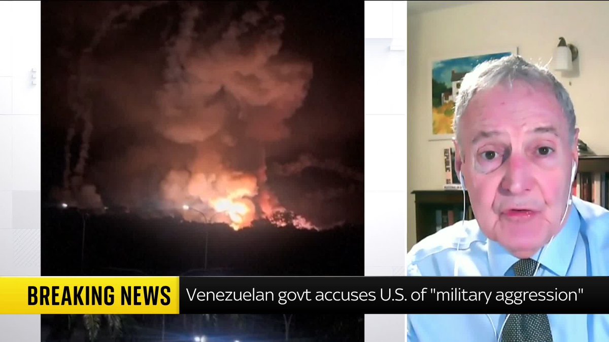 Explosions have been heard in Venezuela's capital of Caracas. The country's government has accused the US of attacking civilian and military sites in multiple states. Professor Michael Clarke gives his analysis on the developing situation ⬇️ Latest: