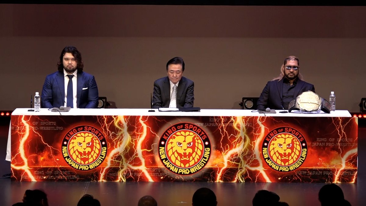 🏟️WRESTLE KINGDOM 20 in 東京ドーム 棚橋弘至引退 前日会見🏟️ NEVER無差別級選手権試合 ウルフアロンデビュー戦 ウルフアロン A.WOLF 🆚 EVIL #NJPWWORLD で視聴無料 ⇒ #NJPW #njpwworld #njwk20 #棚橋引退