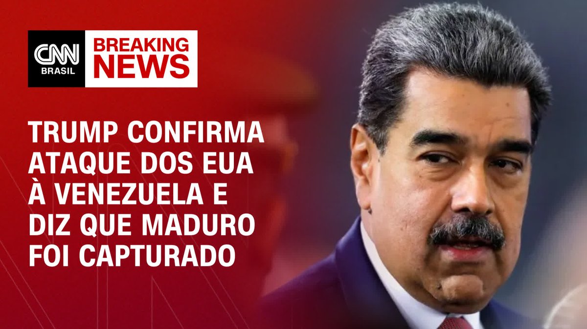 BREAKING NEWS: Trump confirma ataque dos EUA à Venezuela e diz que Maduro foi capturado; assista #CNNBrasil