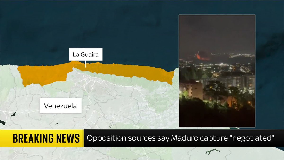 BREAKING: The Venezuelan government does not know the whereabouts of President Nicolas Maduro, says the country's vice-president Delcy Rodriguez in an audio message on state television. Rodriguez demanded "proof of life" of Maduro and his wife. 🔗