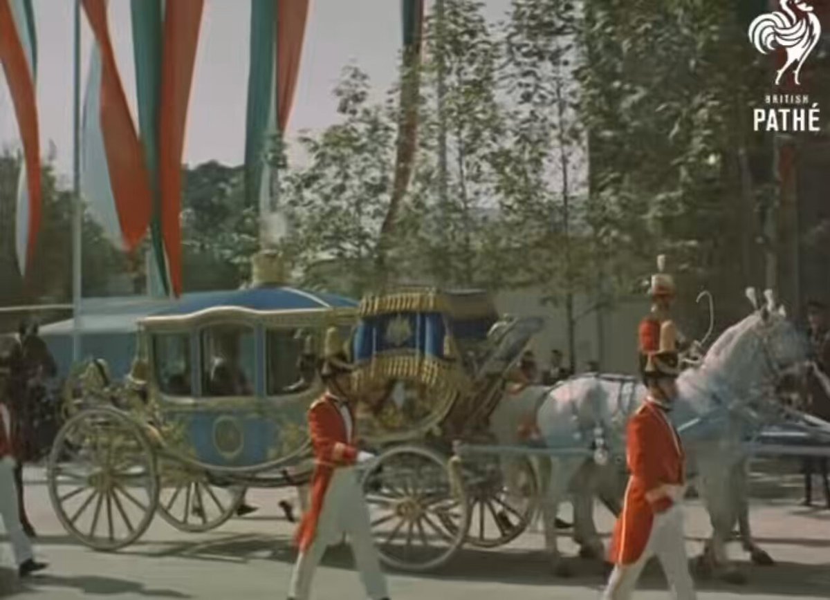 The coronation of the Shah of Persia. The Iranian people are chanting to be free from Islamism and the return of the Monarchy.