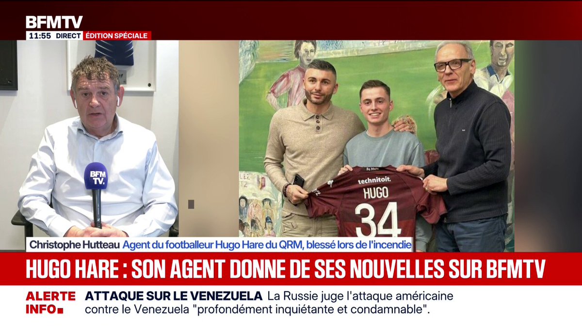 💬 "Il est reparti dans les flammes pour sauver sa petite-amie" L'agent de Tahirys Dos Santos, jeune footballeur du FC Metz, raconte l'acte héroïque de son joueur lors de l'incendie à Crans-Montana