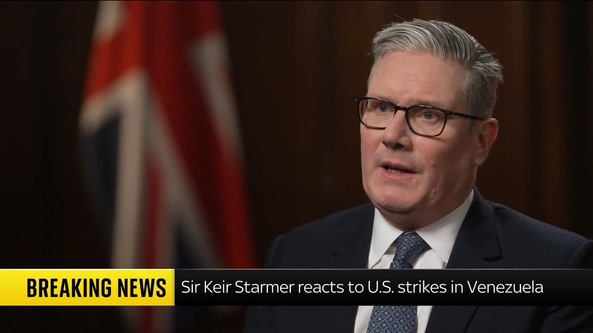 "The UK was not involved in any way in this operation." Sir Keir Starmer reacts to the news that Venezuelan President Nicolas Maduro has been 'captured' after United States strikes on country. Latest updates: