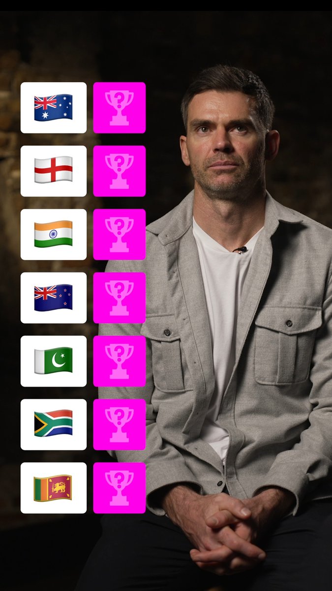Jimmy Anderson names his favourite player from each country 👀