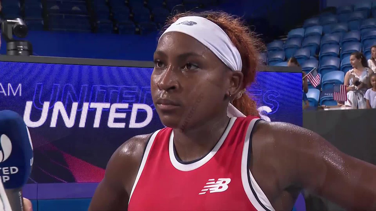"I feel like I can even play better." 😯 Coco Gauff is feeling confident after her first win of the season. 👏 #UnitedCup