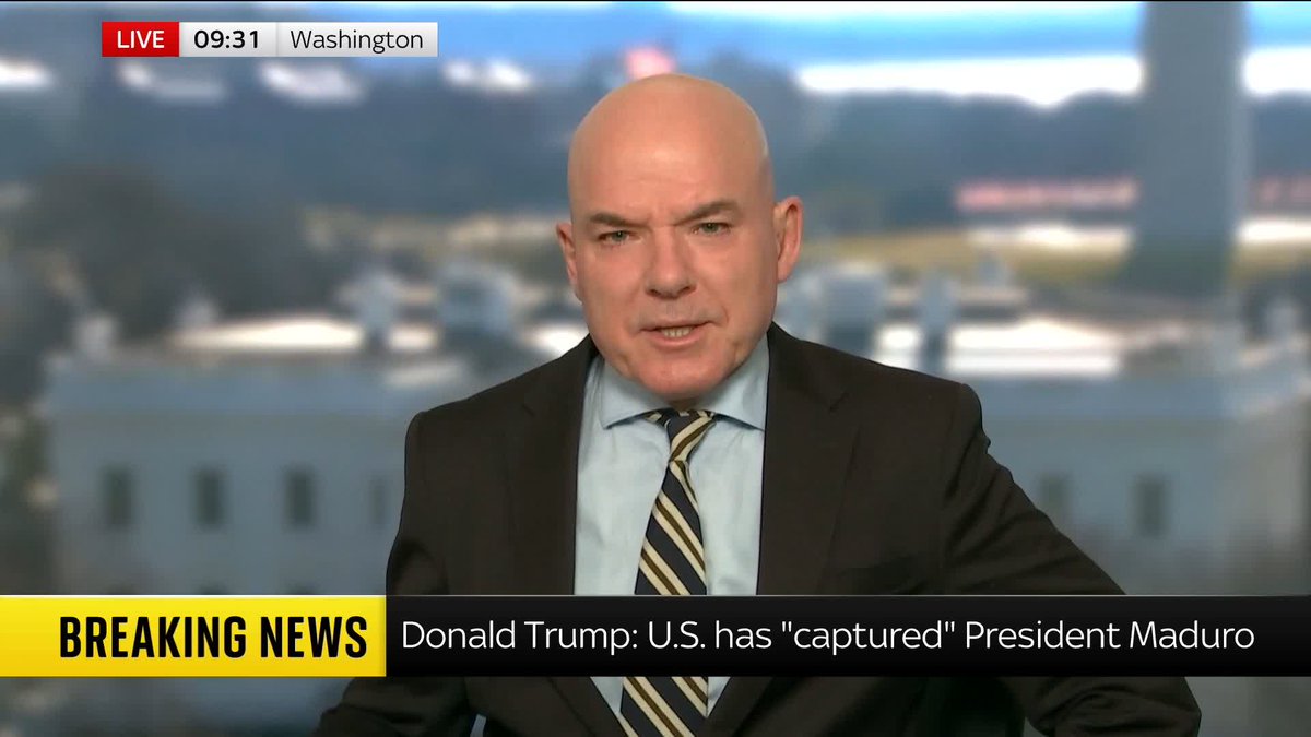 Donald Trump has said that Venezuelan President Nicolas Maduro tried to make a break for it and get into a safe space before being captured. Trump made the remarks in an interview with Fox News ahead of his news conference at 4pm.