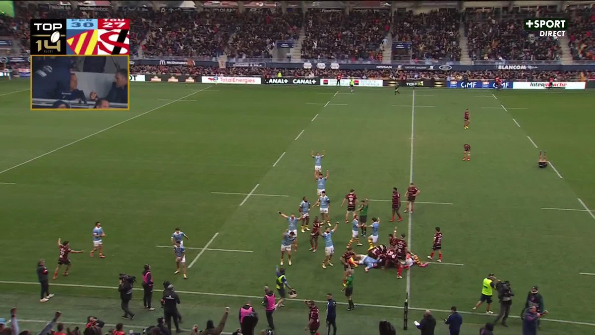 La délivrance pour l'USAP avec la victoire face à Toulouse 🤩 #USAPST
