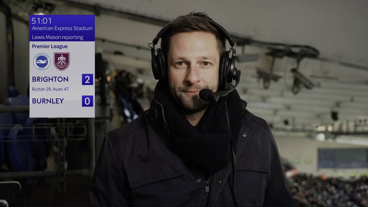 "Burnley are having an absolute nightmare" 😳 It's the perfect start to the second half for Brighton as they have doubled their lead through Yasin Ayari 🔵⚪️