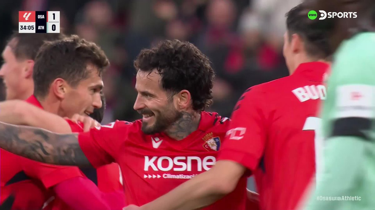 ¡UNA OBRA DE ARTE EN EL SÁDAR! 🎯⚽ 🇪🇸 Rubén García se hizo cargo del tiro libre y, con una ejecución perfecta, puso el 1-0 de Osasuna sobre el Athletic Club.