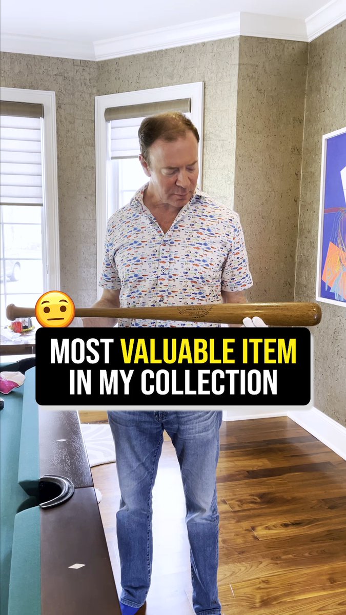 I’ve been a collector my entire life and this is my favorite item in my personal collection! 👀 A 1927 Babe Ruth Game-Used Bat from his historic 60-HR season. Pieces like this are why I fell in love with collecting in the first place. ⚾️ Discover more incredible stories behind the world’s greatest collectibles on Season 3 of “King of Collectibles: The Goldin Touch,” NOW PLAYING on Netflix.