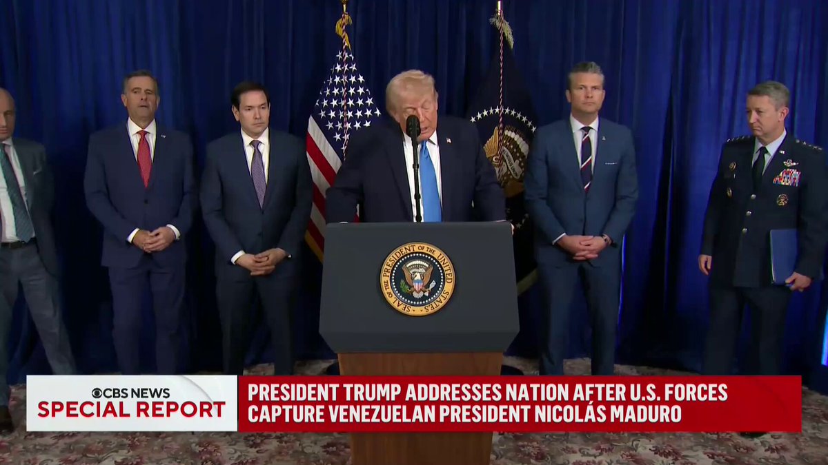 "This was one of the most stunning, effective and powerful displays of American military might and confidence in American history." President Trump praised the military operation in Venezuela, speaking at a news conference at his estate at Mar-a-Lago.